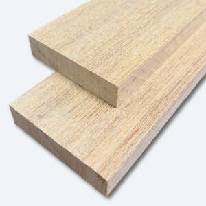 Two pieces of West African Idigbo planed all round