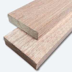 Two pieces of Meranti planed all round